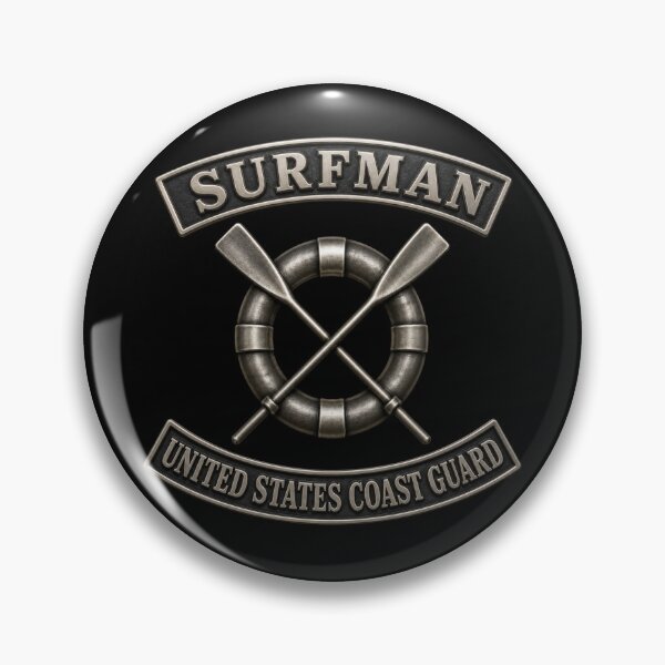 Item preview, USCG - Surfman Badge w txt - 3D - Enhanced designed and sold by Military Insignia Products.