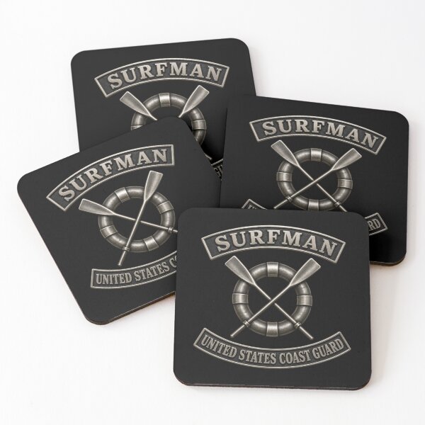 Item preview, USCG - Surfman Badge w txt - 3D - Enhanced designed and sold by Military Insignia Products.