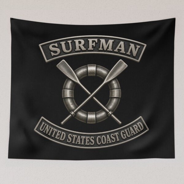 Item preview, USCG - Surfman Badge w txt - 3D - Enhanced designed and sold by Military Insignia Products.