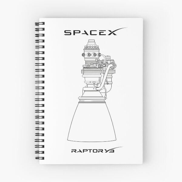 Item preview, SpaceX Raptor V3 Rocket Engine Blueprint | Advanced Methane Space Engine Technical Drawing T-Shirt designed and sold by Dyan4.