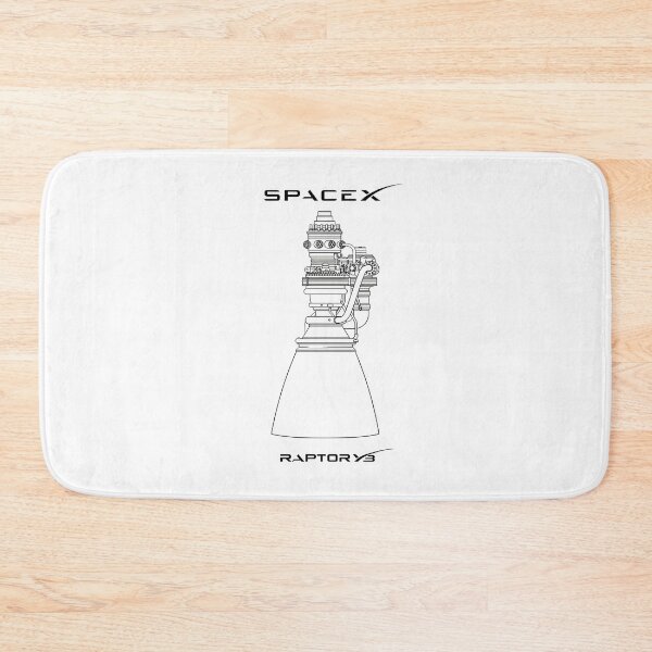 Item preview, SpaceX Raptor V3 Rocket Engine Blueprint | Advanced Methane Space Engine Technical Drawing T-Shirt designed and sold by Dyan4.