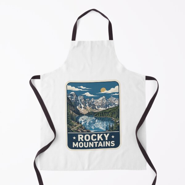 Item preview, Retro Rocky Mountains Alpine Lake Snow Peaks Vintage Poster Art designed and sold by Paper Drip.