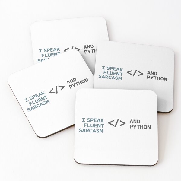 Item preview, I Speak Fluent Sarcasm And Python designed and sold by EliteCaptionist.