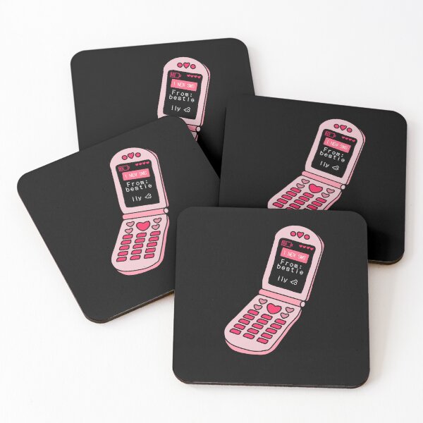 Item preview, Pink Flip Phone with Heart Buttons designed and sold by RebelCatStudios(RCS).