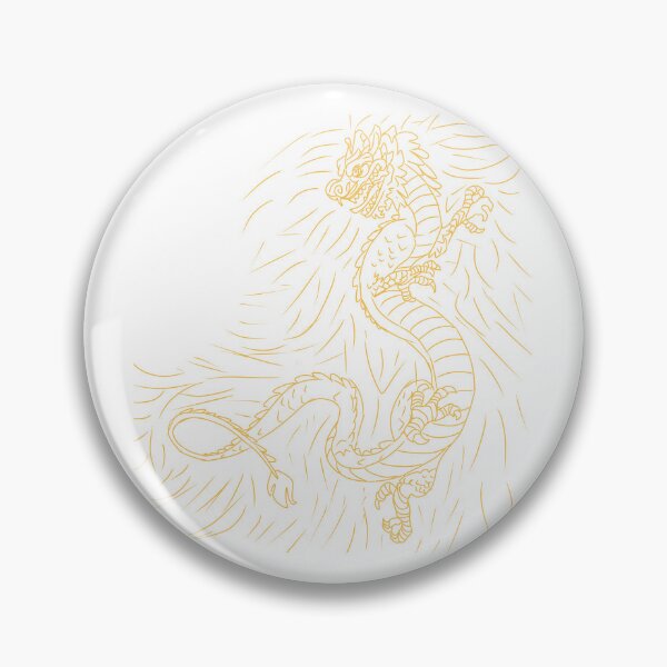 Item preview, Golden Eastern Dragon Line Art | Japanese & Chinese Mythical Dragon Design designed and sold by muhammadkhafidh.