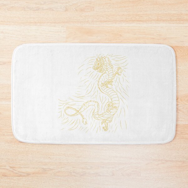 Item preview, Golden Eastern Dragon Line Art | Japanese & Chinese Mythical Dragon Design designed and sold by muhammadkhafidh.