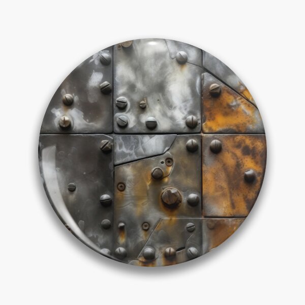 Item preview, Industrial Weathered Steel Plate Texture with Rusted Rivets and Vintage Metal Panels – Rustic Grunge Surface Design for Modern Industrial Decor, Phone Cases and Urban Accessories designed and sold by SurfaceCraft Studio.