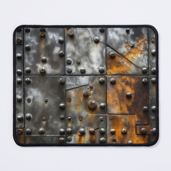 Item preview, Industrial Weathered Steel Plate Texture with Rusted Rivets and Vintage Metal Panels – Rustic Grunge Surface Design for Modern Industrial Decor, Phone Cases and Urban Accessories designed and sold by SurfaceCraft Studio.