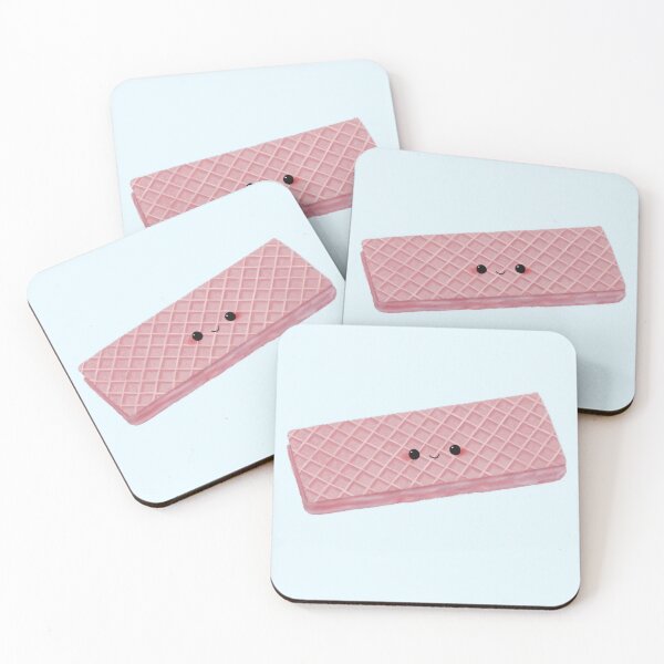 Item preview, Cute Layered Pink Wafer Cookie Illustration designed and sold by Designs By Amber.