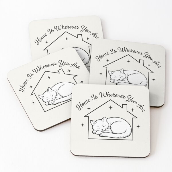 Item preview, Home Is Wherever You Are Sleeping Cat designed and sold by Safe Haven Pets.