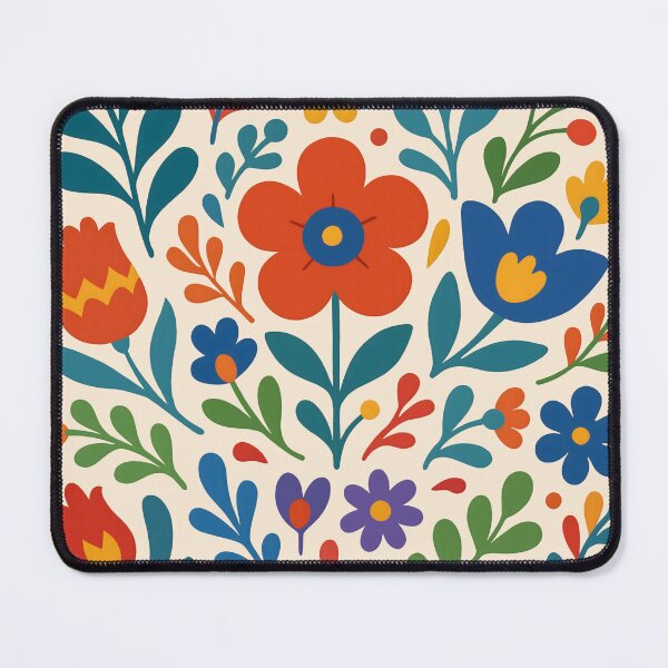 Item preview, Colorful Scandinavian Folk Floral | Modern Boho Botanical Illustration designed and sold by ZanyPaintbrush.