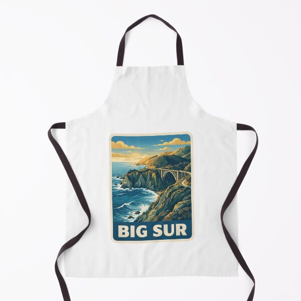 Item preview, Vintage Big Sur California Coast Bixby Bridge Retro Travel Art designed and sold by Paper Drip.