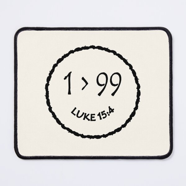 Item preview, Minimal luke 15 4 smiley - parable of the lost sheep - 1 lost sheep is important over 99 sheep - black designed and sold by ZechJohnRB.