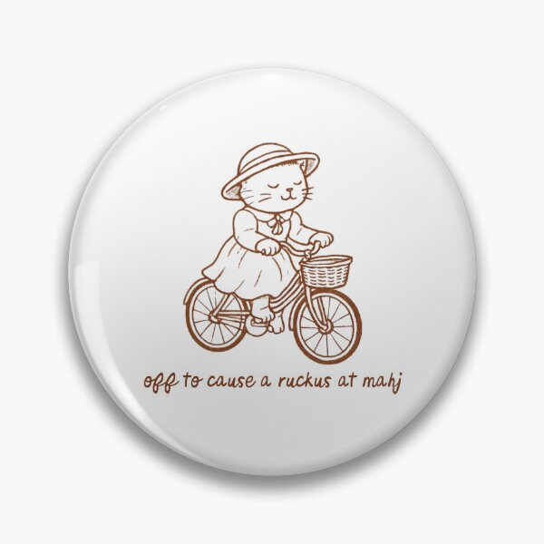 Item preview, Off to Cause a Ruckus at Mahj  designed and sold by pilcrowcreative.