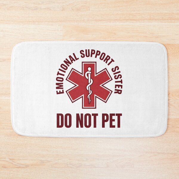 Item preview, Emotional Support Sister Do Not Pet Funny EMT Nurse Medical T-Shirt designed and sold by StickerNestYou.