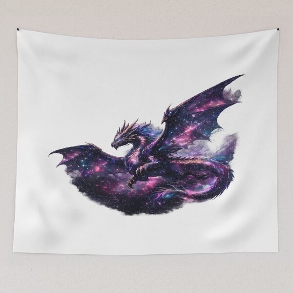 Item preview, Celestial Star-Dust Dragon Cosmic Galaxy Fantasy Art designed and sold by DragonStore210.