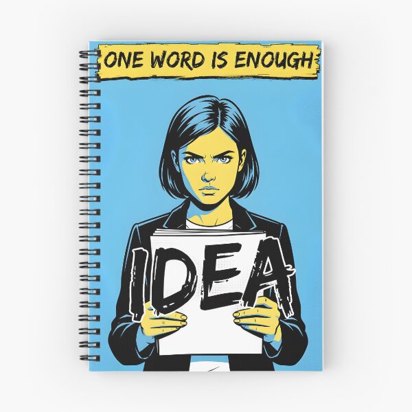 Item preview, One Word Is Enough Minimalist Comic Art  designed and sold by DuckOddity.