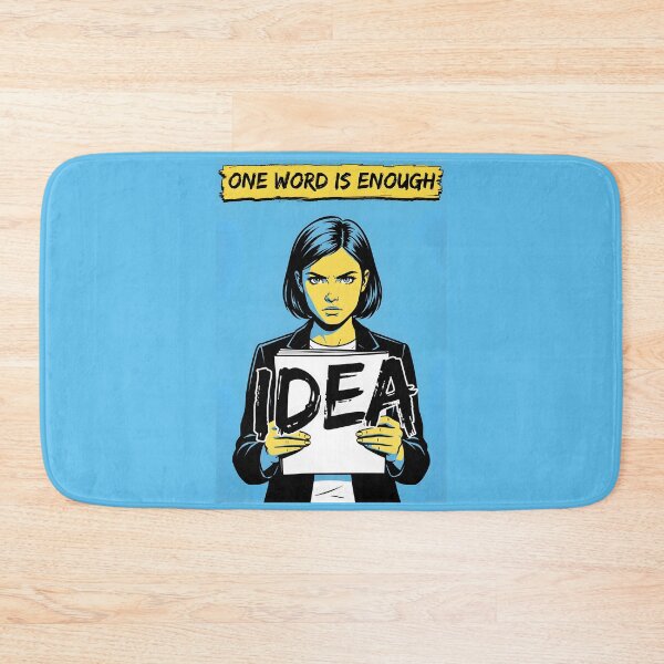Item preview, One Word Is Enough Minimalist Comic Art  designed and sold by DuckOddity.