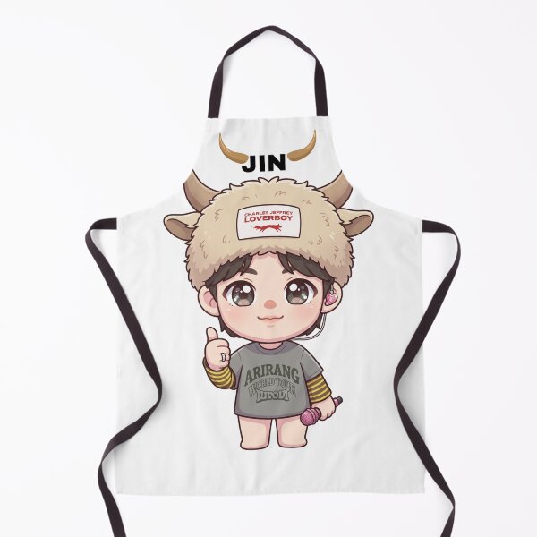 Item preview, Cute Chibi Jin BTS K-pop Fanart Design designed and sold by junkyartist.