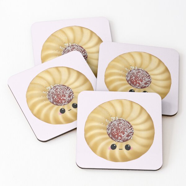 Item preview, Cute Realistic Sugar Crystal Jam Cookie Illustration designed and sold by Designs By Amber.