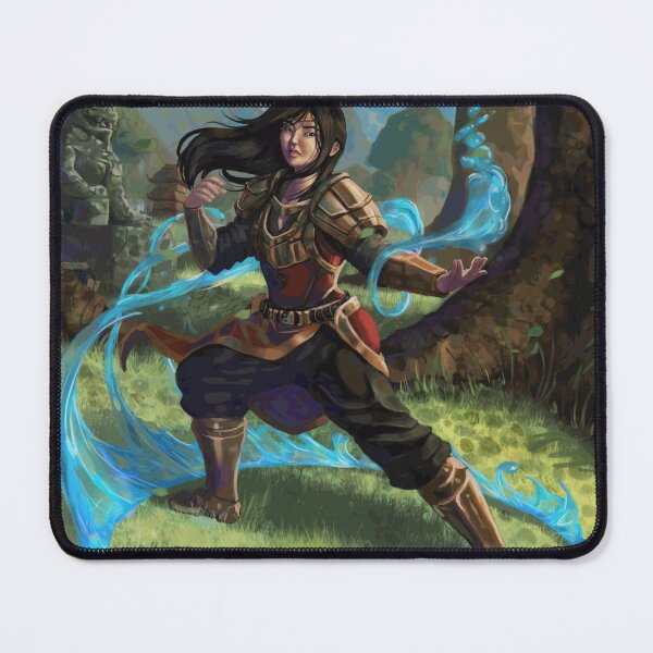 Item preview, Female Water Mage Warrior Controlling a Mystical Blue Current designed and sold by NoanVasseur.