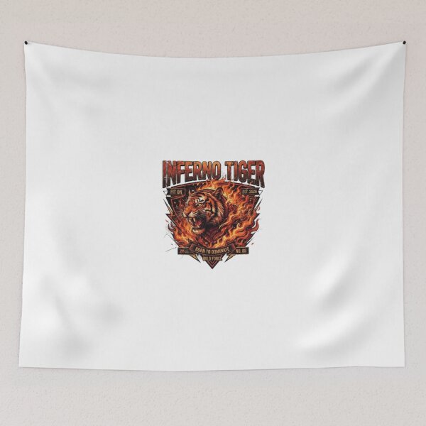 Item preview, Inferno Tiger | Fire Tiger Streetwear Graphic designed and sold by Fit On.