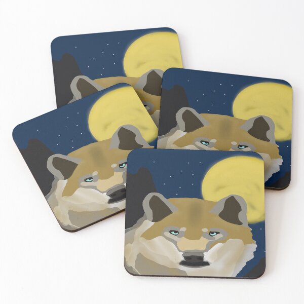 Item preview, Portrait of a wolf designed and sold by dariosArt.