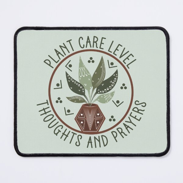 Item preview, Plant Care Level Thoughts And Prayers - Funny Boho Houseplant Badge designed and sold by the-Z3nith.