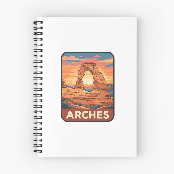 Item preview, Vintage Arches Delicate Arch Desert Travel Poster designed and sold by Paper Drip.