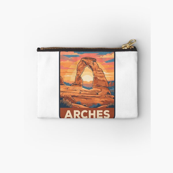 Item preview, Vintage Arches Delicate Arch Desert Travel Poster designed and sold by Paper Drip.