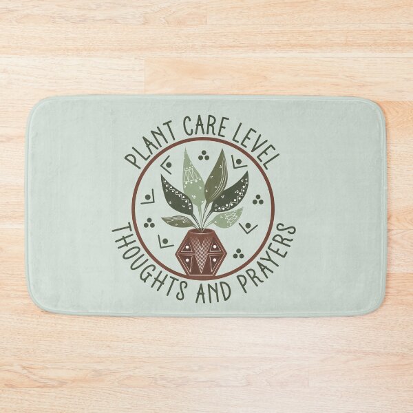 Item preview, Plant Care Level Thoughts And Prayers - Funny Boho Houseplant Badge designed and sold by the-Z3nith.