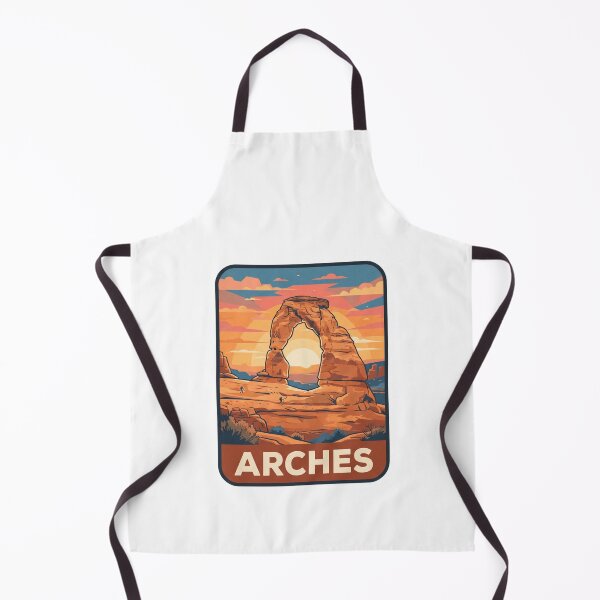Item preview, Vintage Arches Delicate Arch Desert Travel Poster designed and sold by Paper Drip.