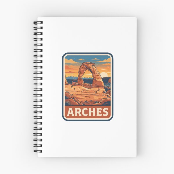 Item preview, Vintage Arches Delicate Arch Desert Travel Poster designed and sold by Paper Drip.