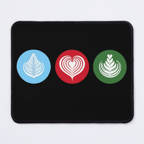Item preview, Coffee Latte Art Collection – Rosetta, Heart & Tulip Icons designed and sold by tommulliner.
