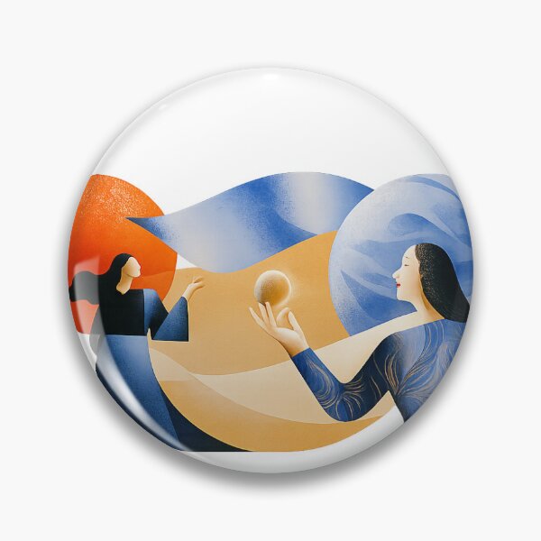Item preview, Abstract Surreal Women Illustration | Sun & Moon Artistic Aesthetic Design designed and sold by Brandady.