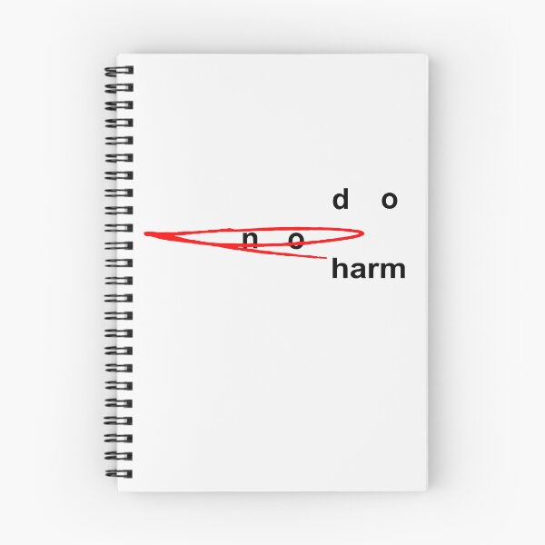 Item preview, Do No Harm;  designed and sold by StickerApe.