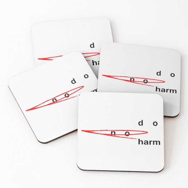 Item preview, Do No Harm;  designed and sold by StickerApe.