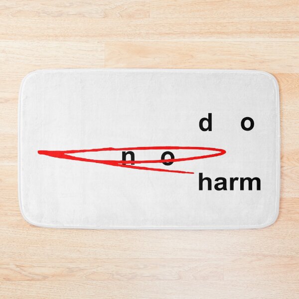 Item preview, Do No Harm;  designed and sold by StickerApe.