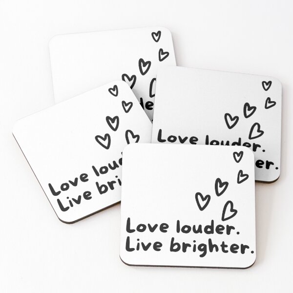 Item preview, Love Louder Live Brighter designed and sold by SoftGirlSupply.