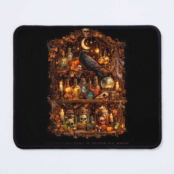 Item preview, Haunted Apothecary Shelf Illustration designed and sold by VeltrixaDesigns.