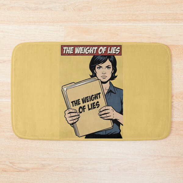 Item preview, The Weight Of Lies Office Horror Comic Poster  designed and sold by DuckOddity.