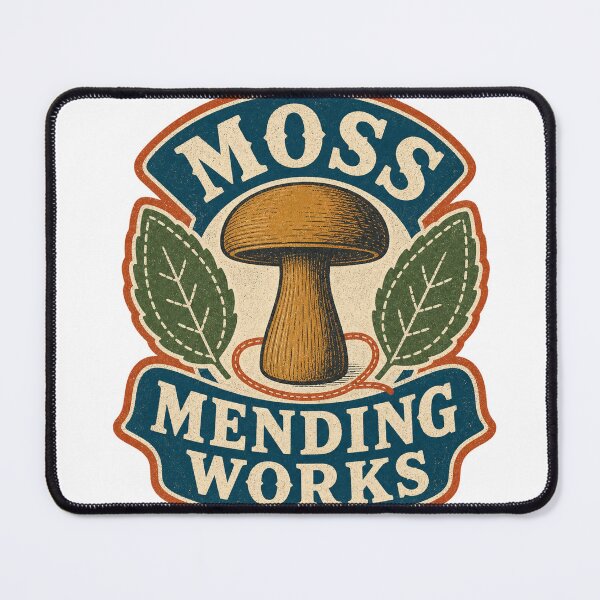 Item preview, Moss Mending Works Badge designed and sold by aihrgdesign.