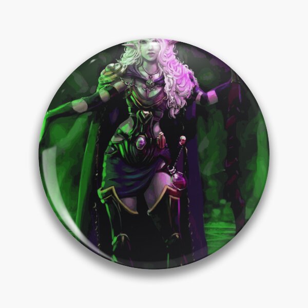 Item preview, Dark Elf Necromancer Summoning Toxic Green Flames designed and sold by NoanVasseur.