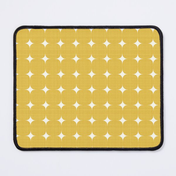 Item preview, Retro Mustard Yellow Rounded Square Geometric Tile Pattern designed and sold by Sappi1004.