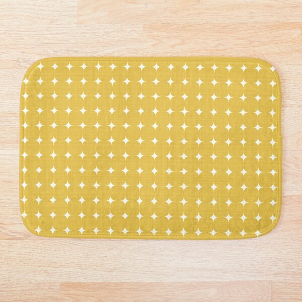 Item preview, Retro Mustard Yellow Rounded Square Geometric Tile Pattern designed and sold by Sappi1004.