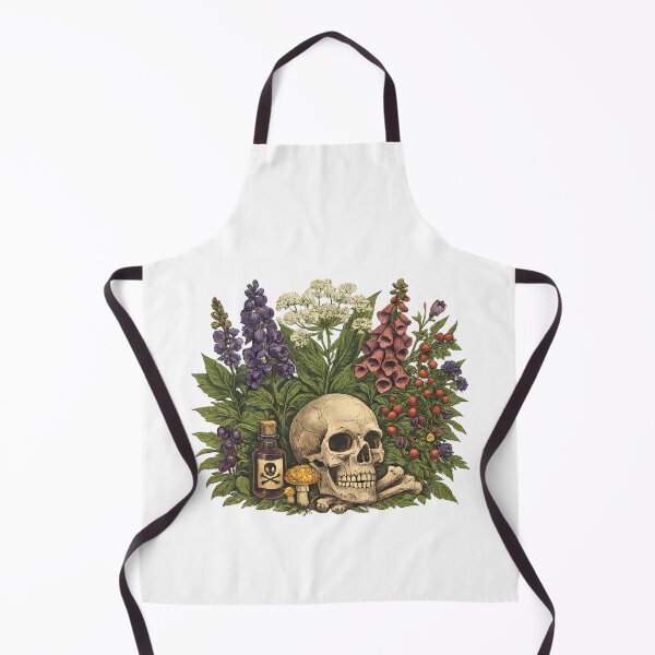 Item preview, All Plants Are Edible Some Only Once – Funny Botanical Dark Humor Skull Mushroom designed and sold by Artycom.