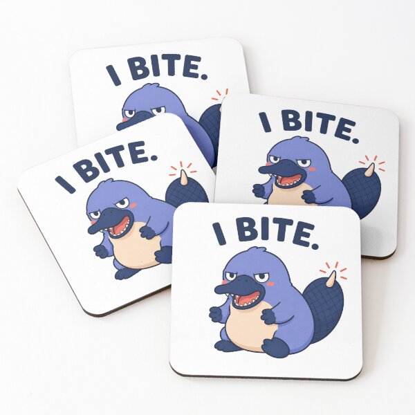 Item preview, I Bite – Angry Platypus With Attitude designed and sold by OddFellasClub.