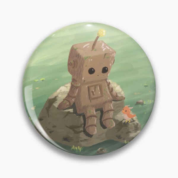 Item preview, Lonely Rusty Robot Meets Friend designed and sold by Roo Nelo Art.