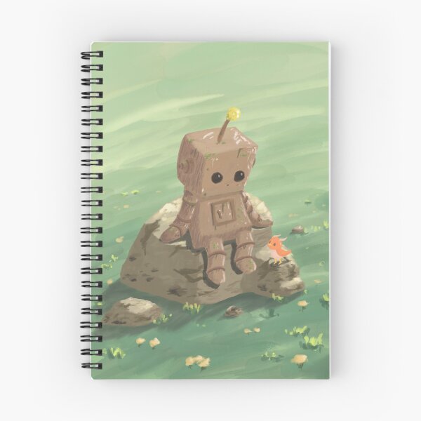 Item preview, Lonely Rusty Robot Meets Friend designed and sold by Roo Nelo Art.