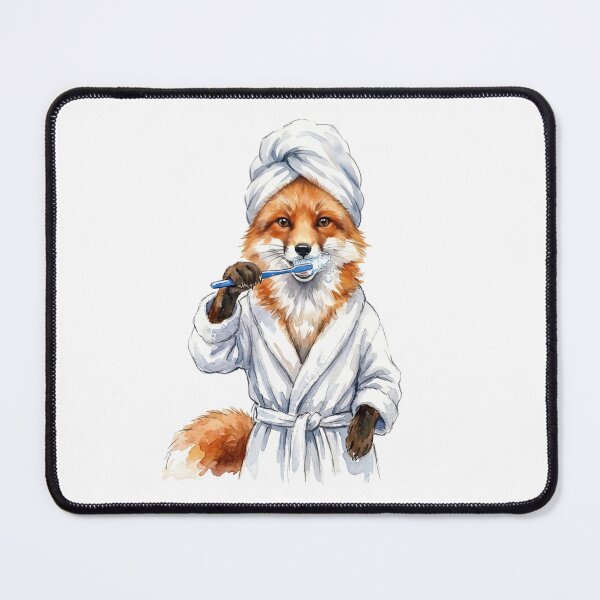 Item preview, Fox Brushing Teeth designed and sold by Roy & Tiffany.